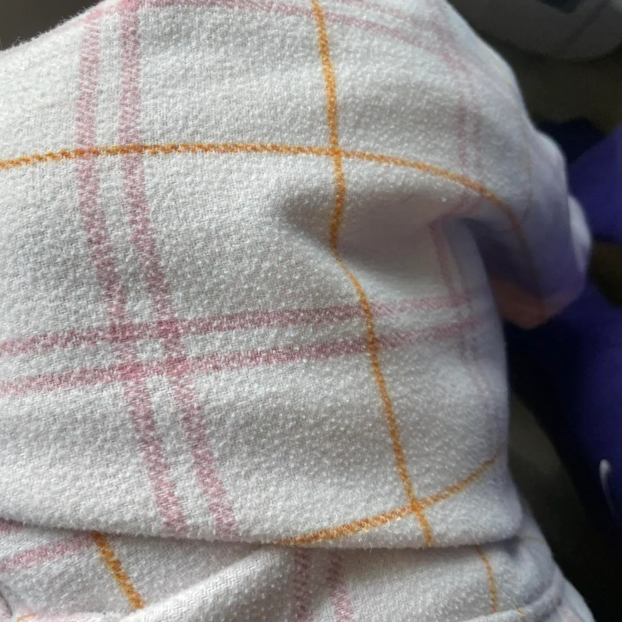 HFX Pink Shacket With Darker Pink And Orange Stripes Size XL - Image 3