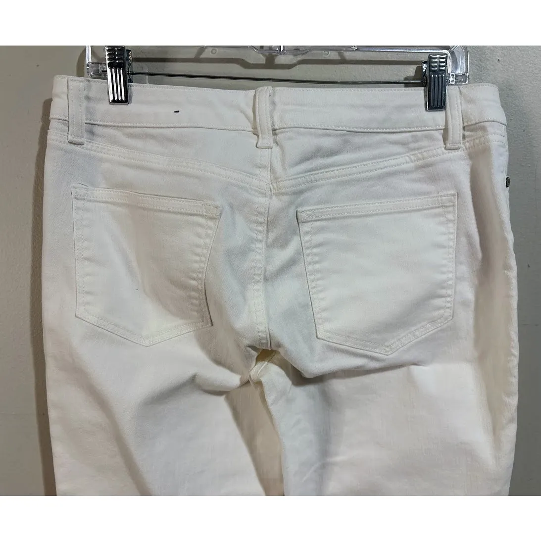 Talbots Flawless White Girlfriend Jeans Petite Size 8 - Image 5