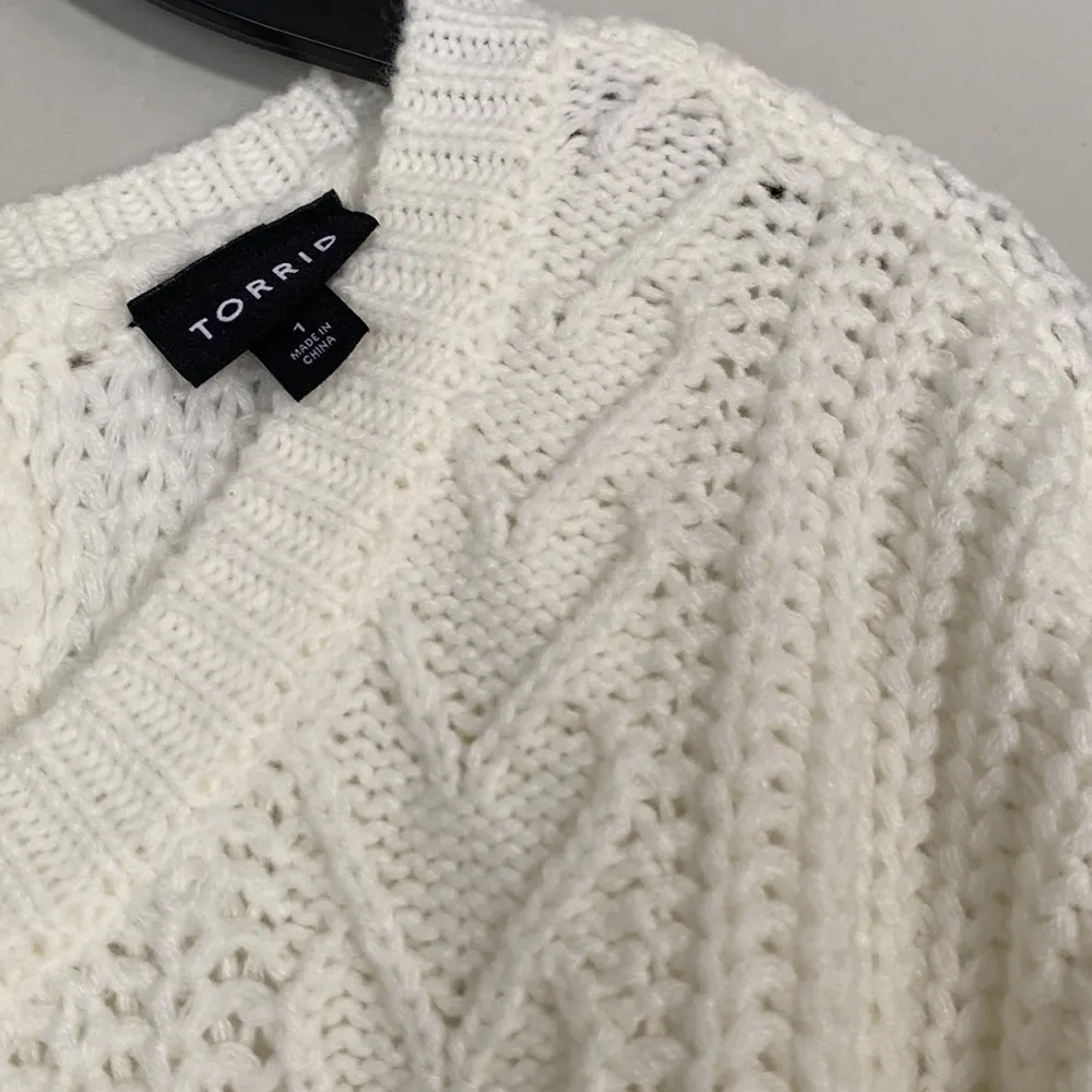Torrid cable knit womens sweater size 1X - Image 3