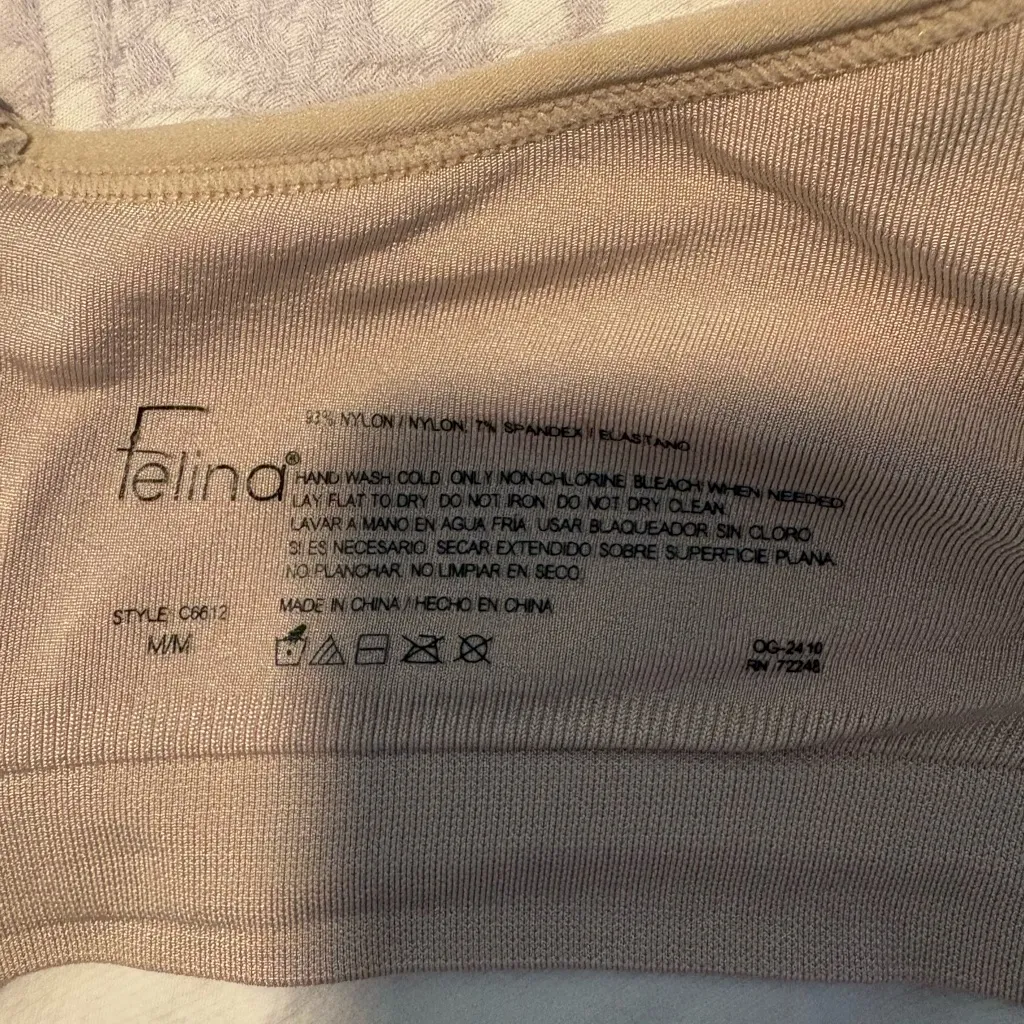 Felina Nude Comfort Bra Tan Size M - Image 2