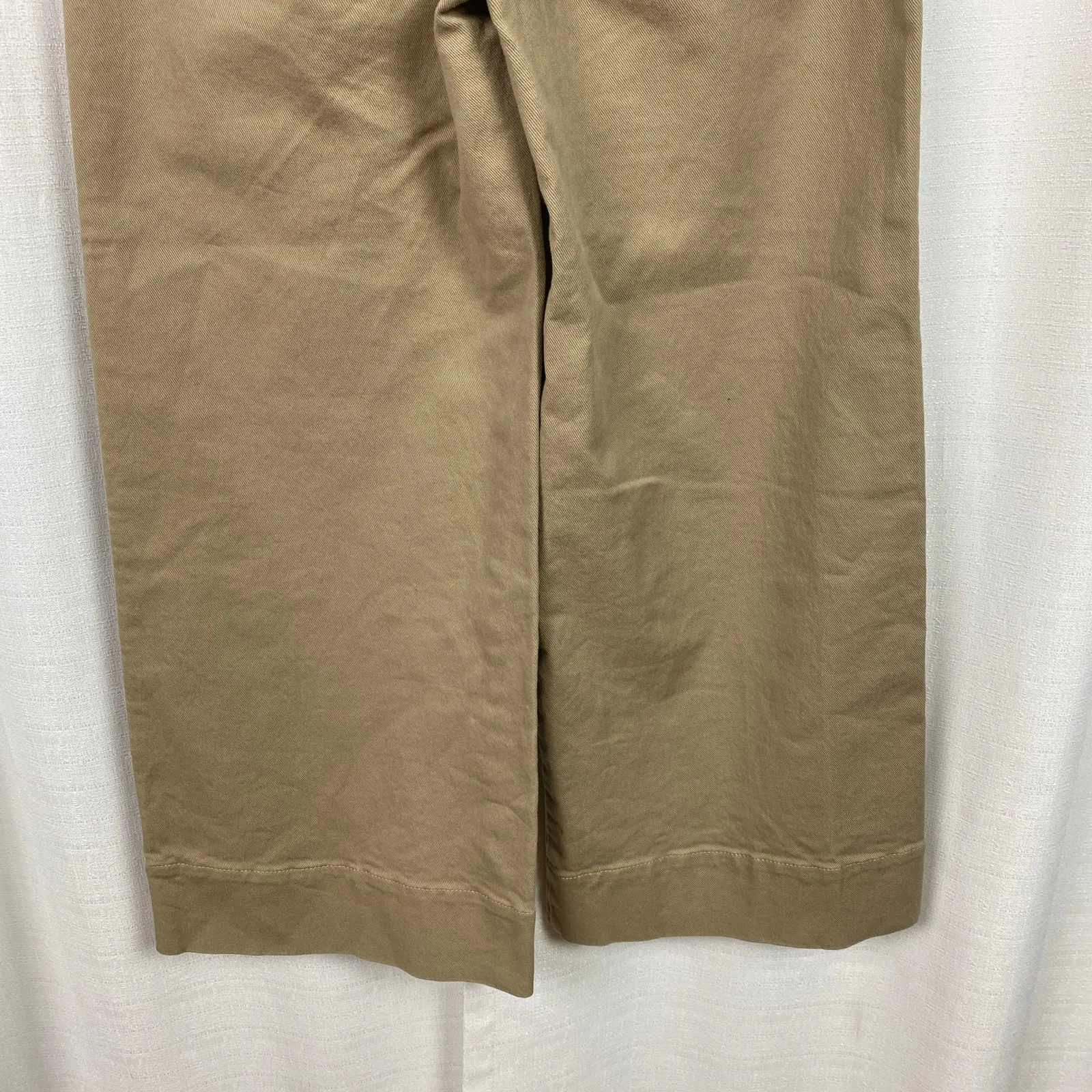 J.Crew Tan Patch Pocket Wide Leg Cropped Pants Sz.6P - Image 9