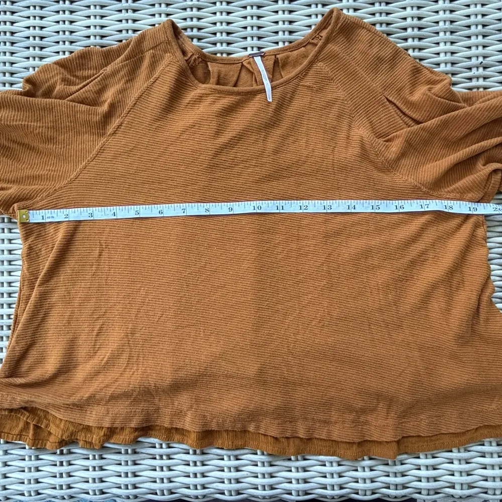 Free‎ People Billie Ribbed Balloon Top small workwear holiday layered boho - Image 12