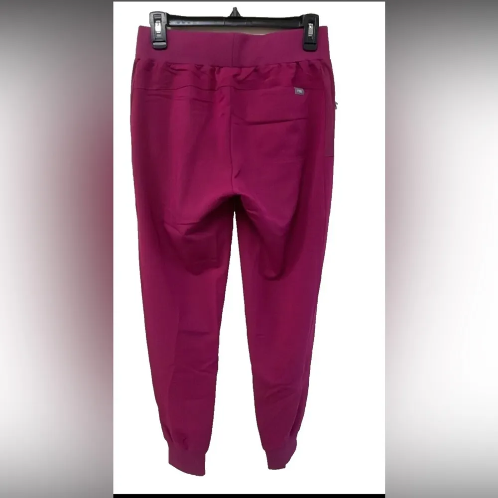 NWT Figs Cambridge Slim Jogger Scrub Pants - Dark Magenta slim Pettit XXS - Image 2