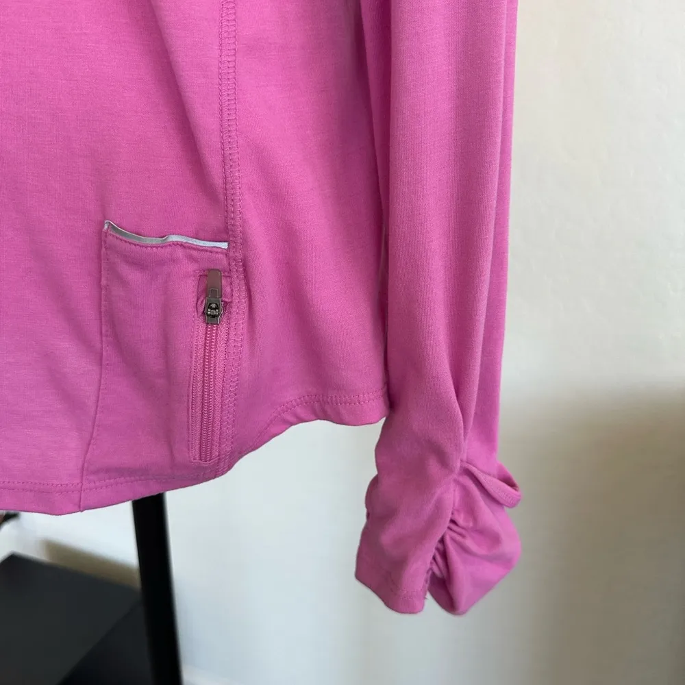 Nike Fuchsia Long Sleeve Hoodie - Image 5