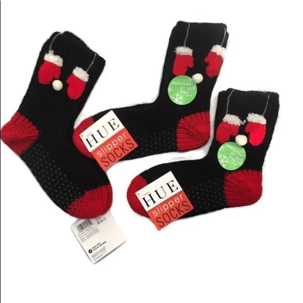 HUE Slipper Socks Winter Christmas Cozy Slippers - Image 7