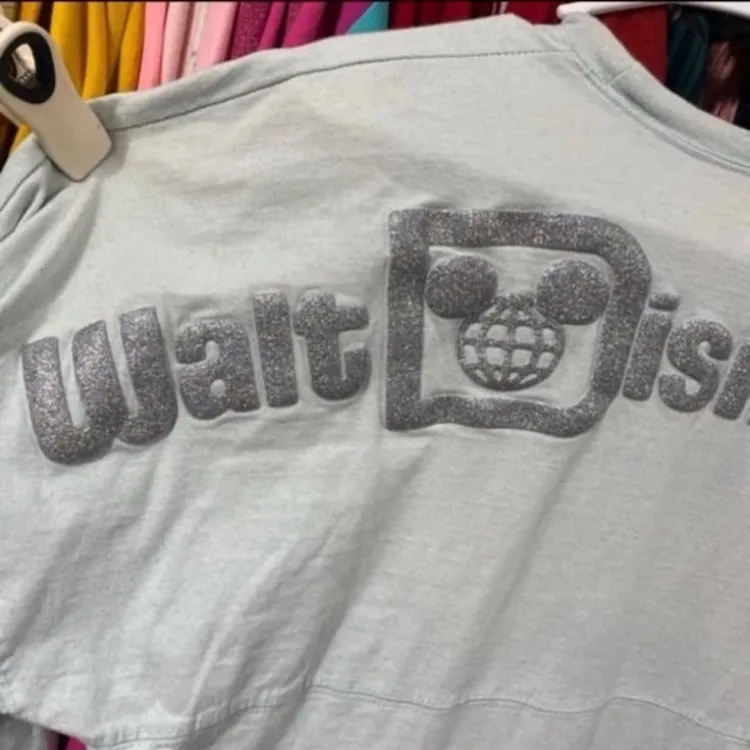 Disney parks frozen arendelle aqua glitter spirit jersey S - Image 2