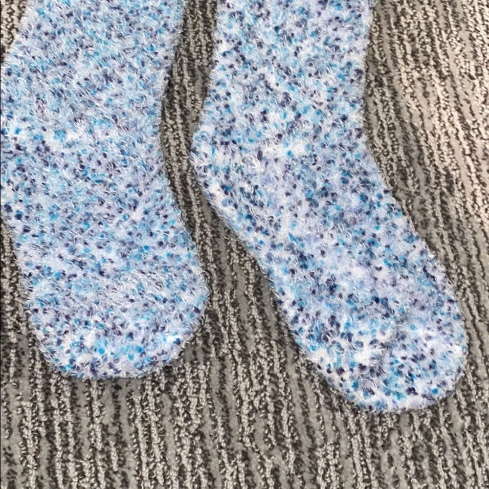 Blue Fuzzy Socks Size undefined - Image 3