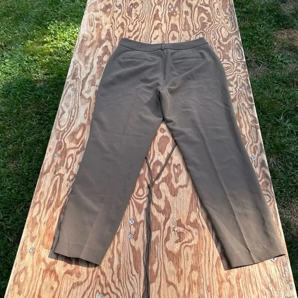Express olive‎ green pants size 10R grunge work classic casual - Image 7