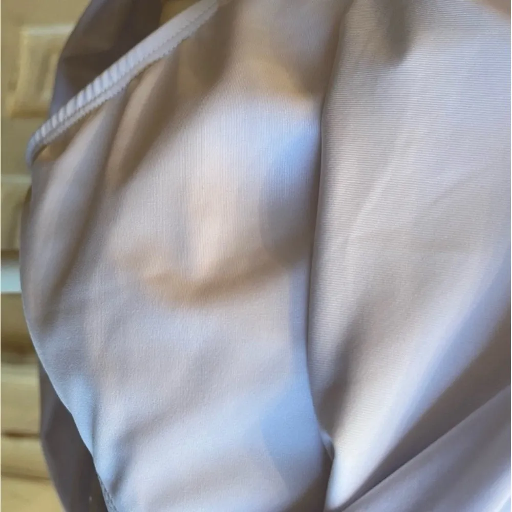 Love My Curves White Swim Skirt Skort Ruched Resortwear Style 329 Plus Size 14 - Image 9