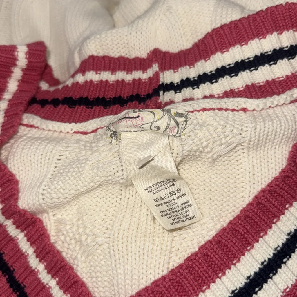 NWOT Free People Coastal prep Poncho vest academia preppy ONE SIZE - Image 9