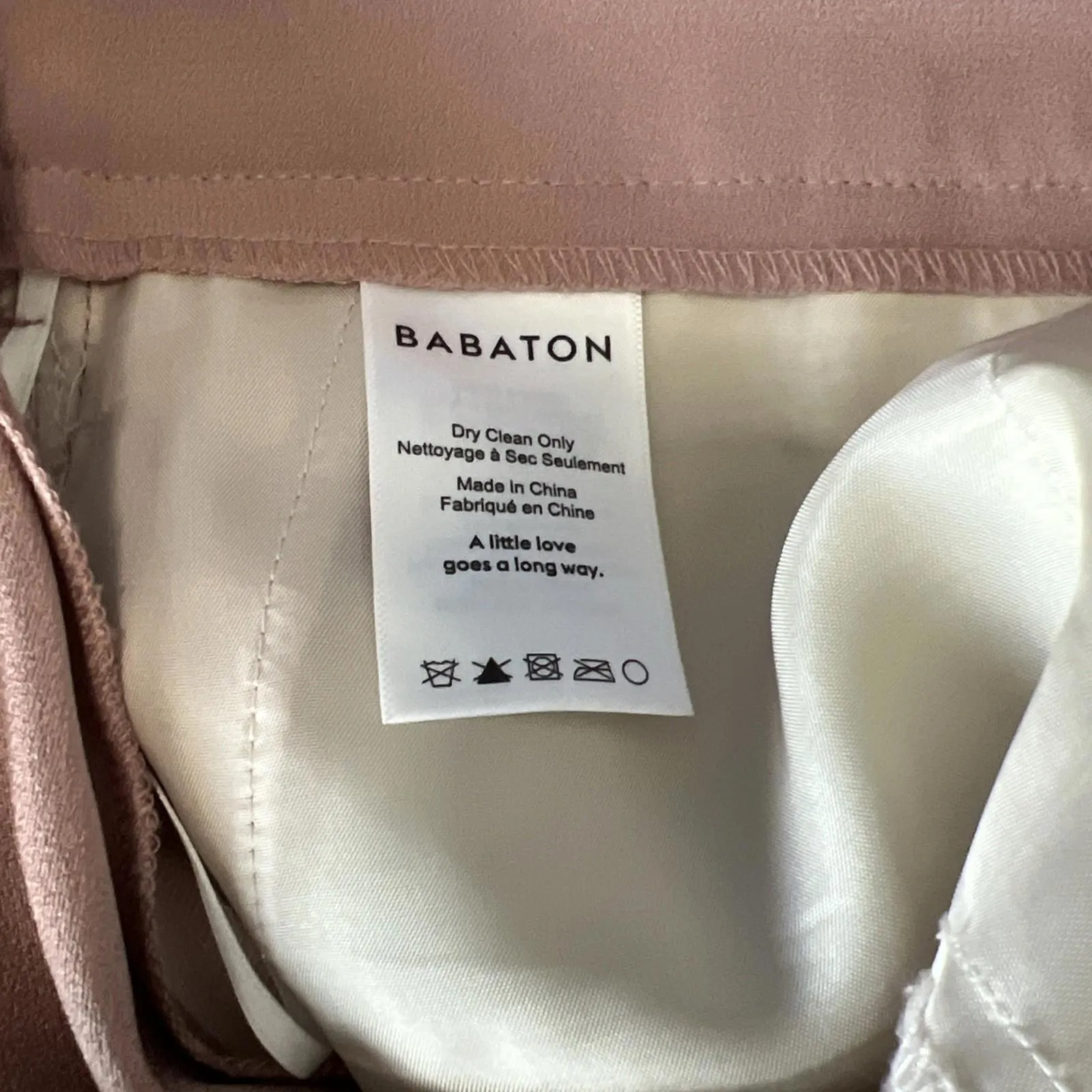 Aritzia Babaton Pull On Crepe Tuxedo Pant Pink Size 4 - Image 4