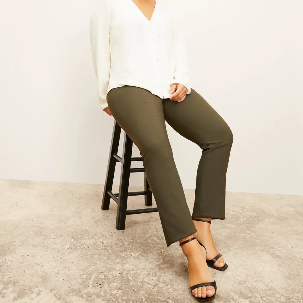 MM Lafleur Dark Olive Green The Foster Pants PowerStretch Size 16 - Image 2