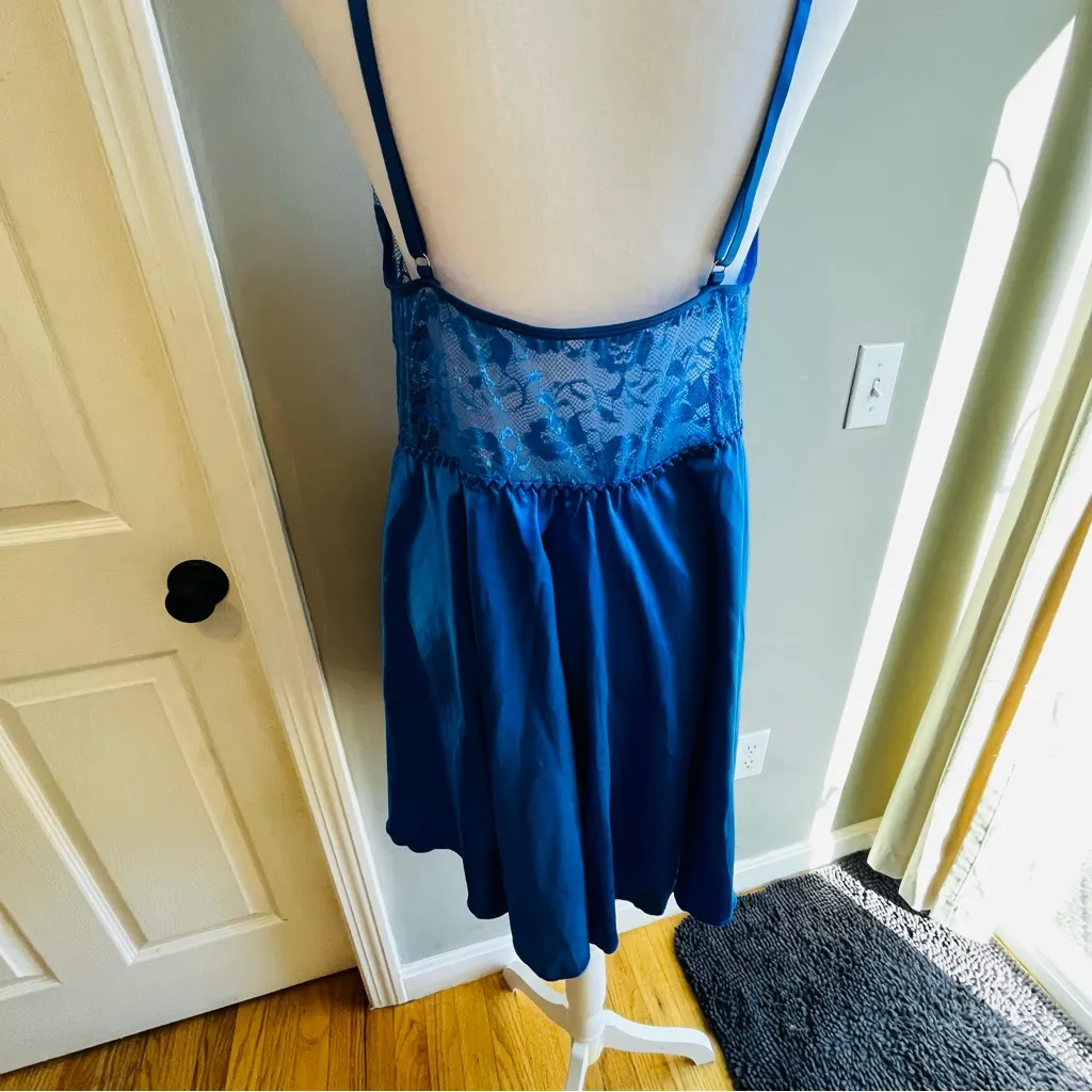 Elegant Blue Lace Nightgown Babydoll 4XL Plus Lingerie Size undefined - Image 8