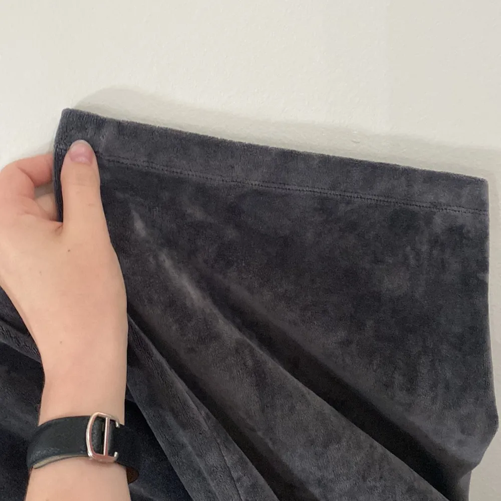 J Jill Pure Jill crushed velour full leg straight pants in grey size L Gray Size L - Image 7