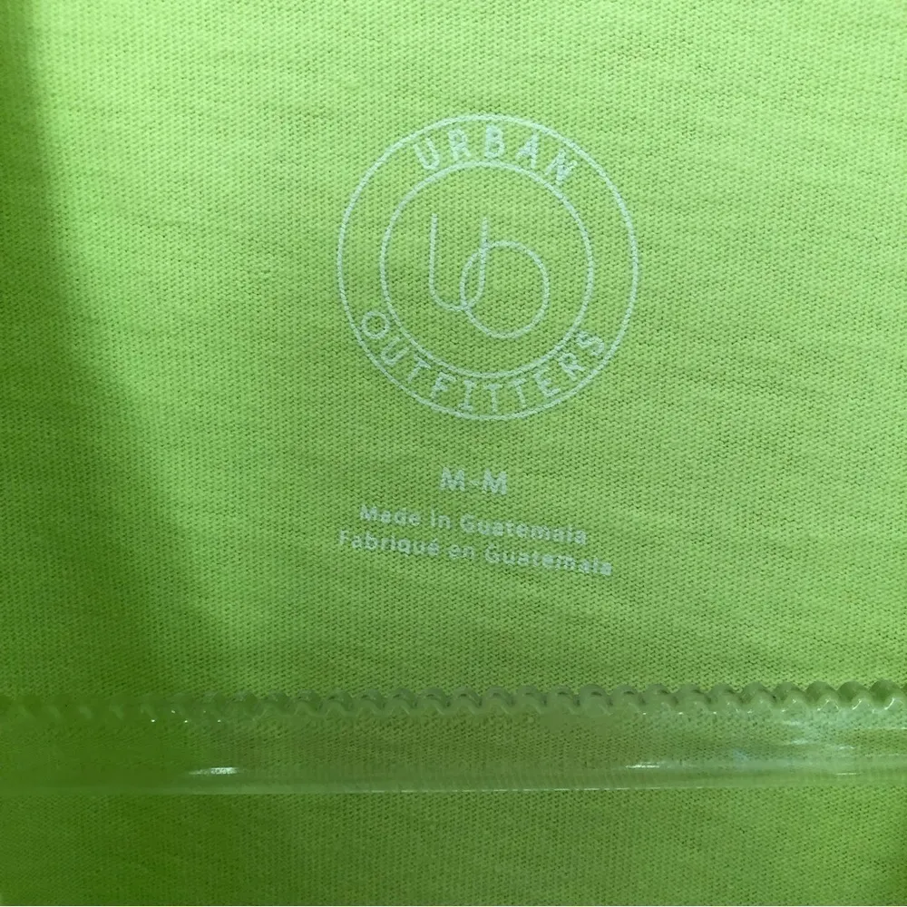 Urban Outfitters Long Sleeve T-Shirt Canary Yellow Neon New Medium - Image 3