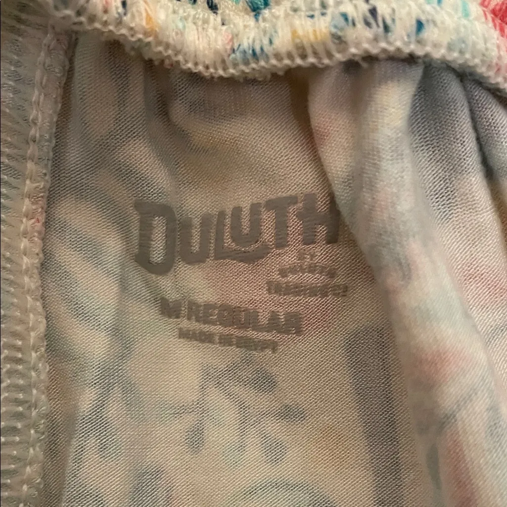 Duluth Women’s Dang Soft Floral Bird Tropical Print Casual Tapered Ankle Pants Blue Size M - Image 8