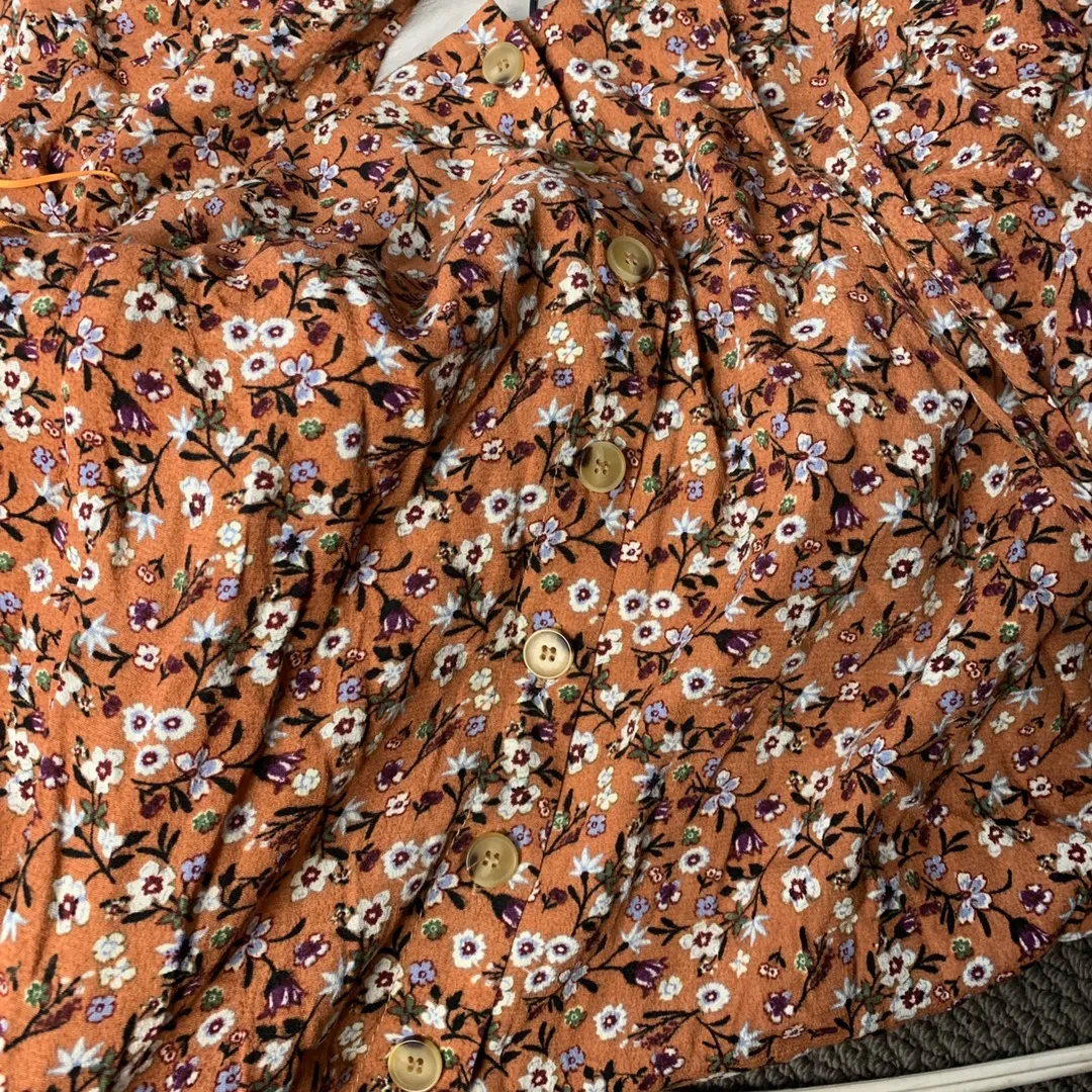 Boutique Button Front Floral Dress - Image 5