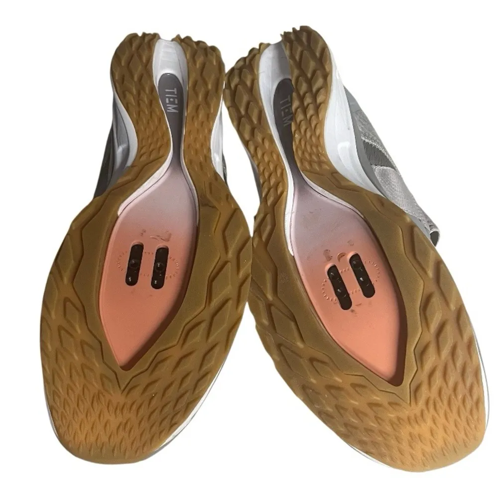 TIEM Slipstream Grey Cycling Shoes Slip On Breathable Mesh Womens Size 11.5 Gray - Image 6