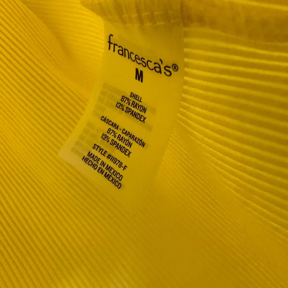 Alya Flutter Sleeve Yellow Crop Top - Image 3