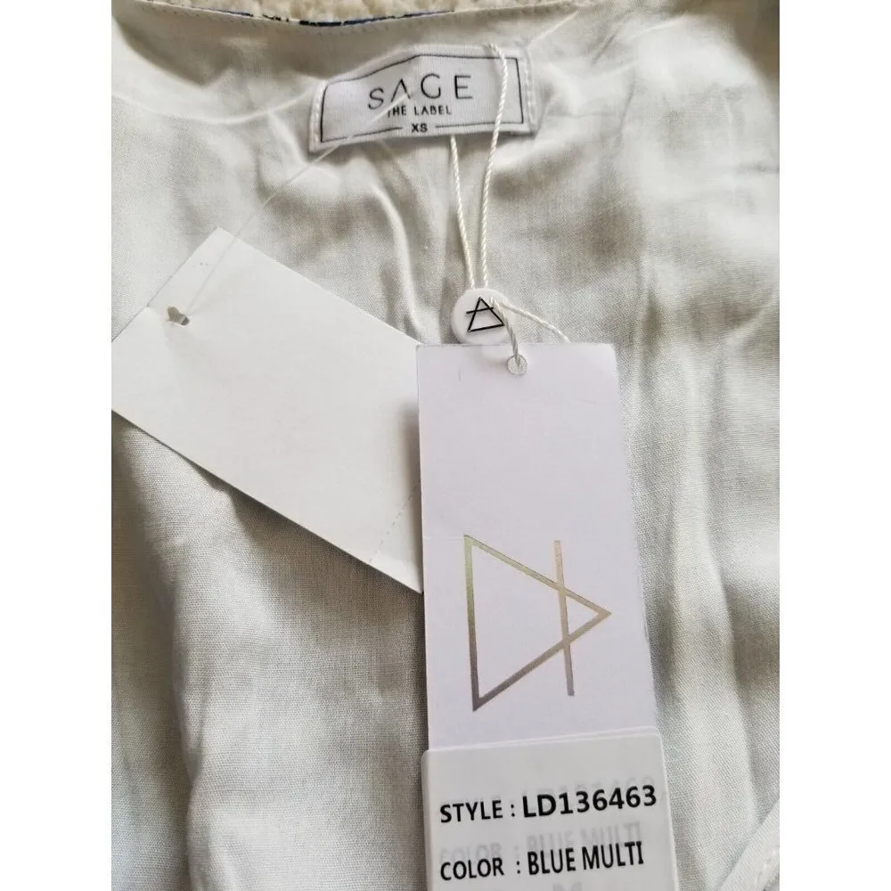 Sage The Label Womens Floral Print Midi Cutout Sleeveless Sheath Dress Size XS - Image 7