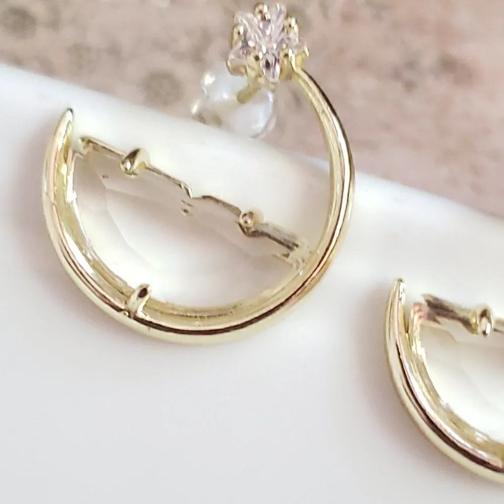 New! Anna Glass Hoop Earrings - Image 10