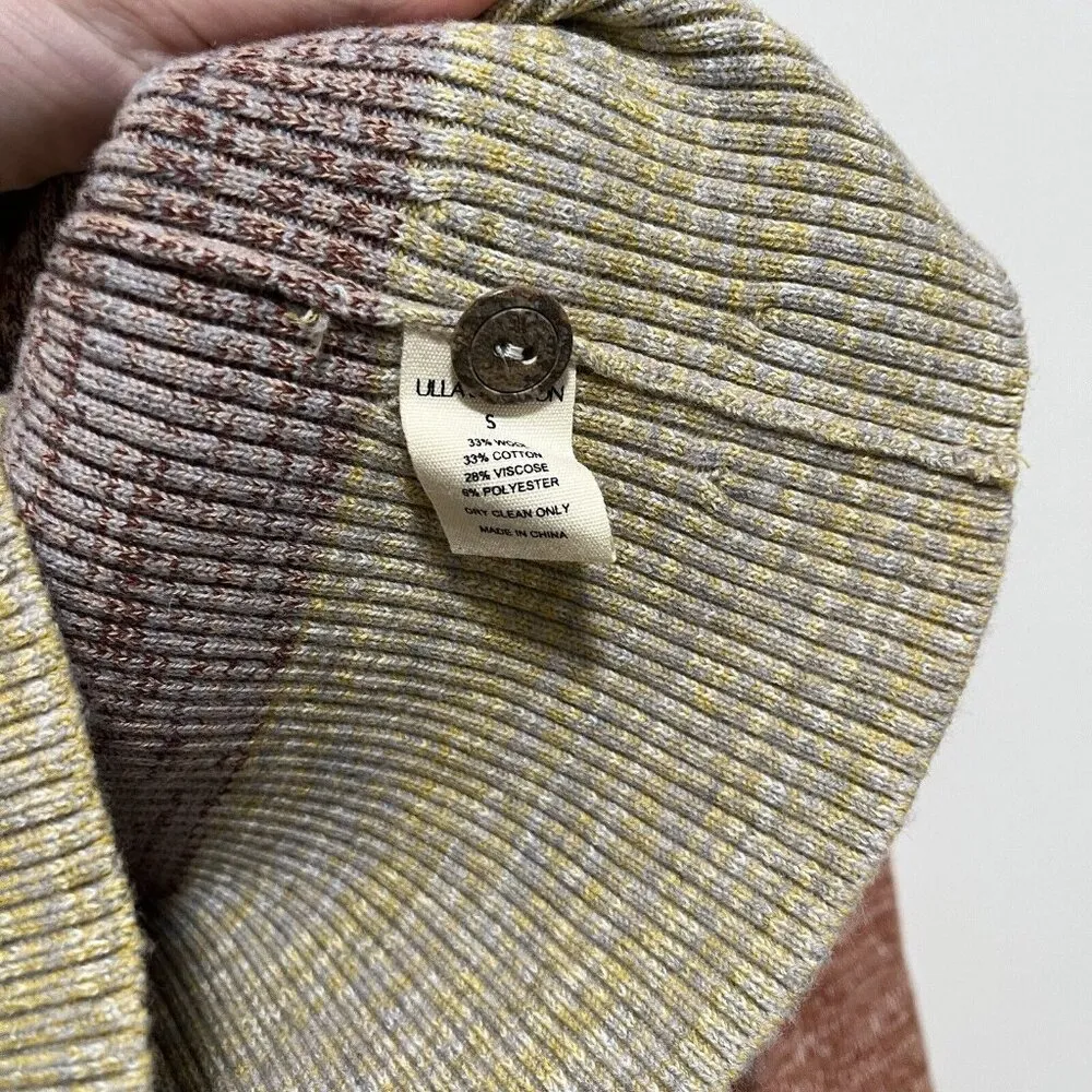 Ulla Johnson NWT Posey Rib Knit Wool Blend V-Neck Cardigan in Seurat Size Small - Image 7