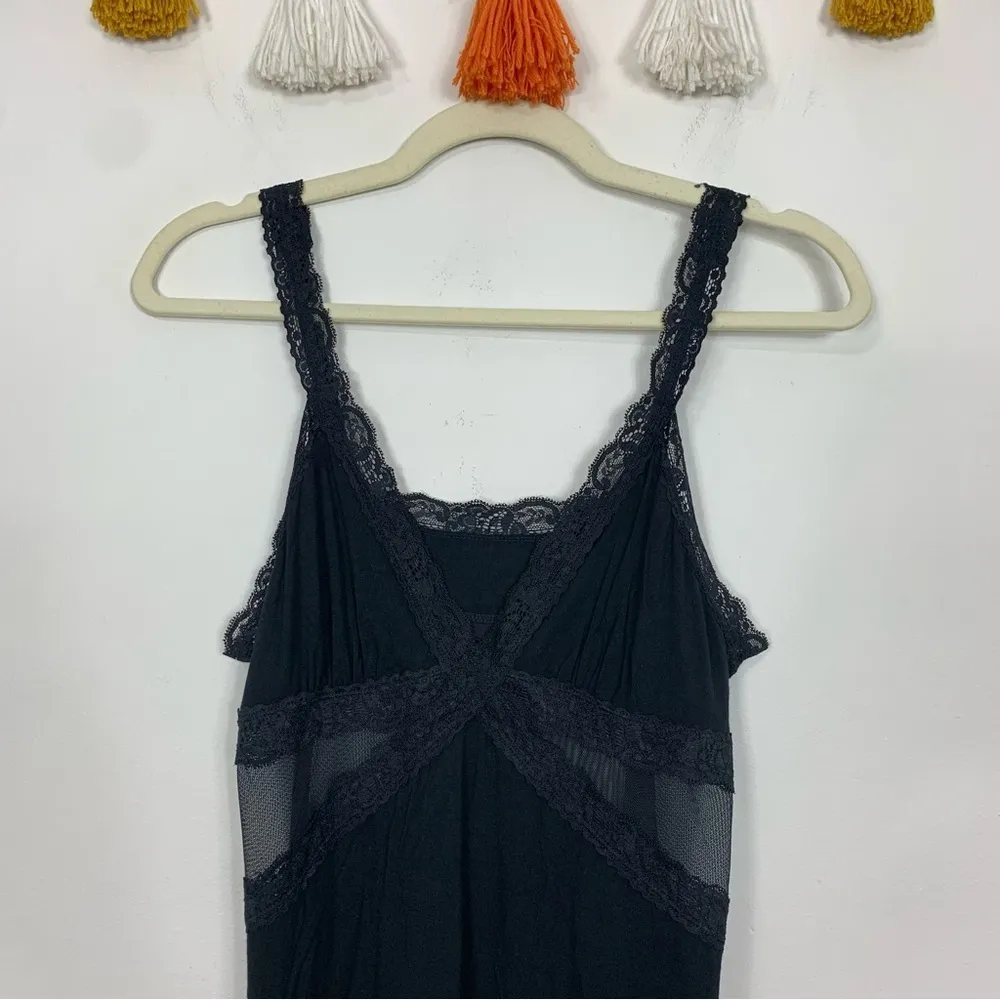 Adore Me Minerva Mesh Chemise Slip Black Size Large - Image 3