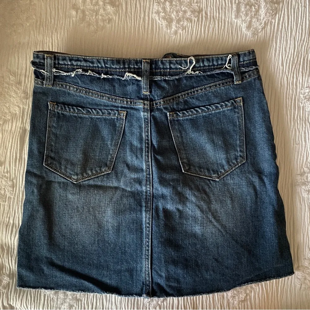 high rise jean skirt - Image 2