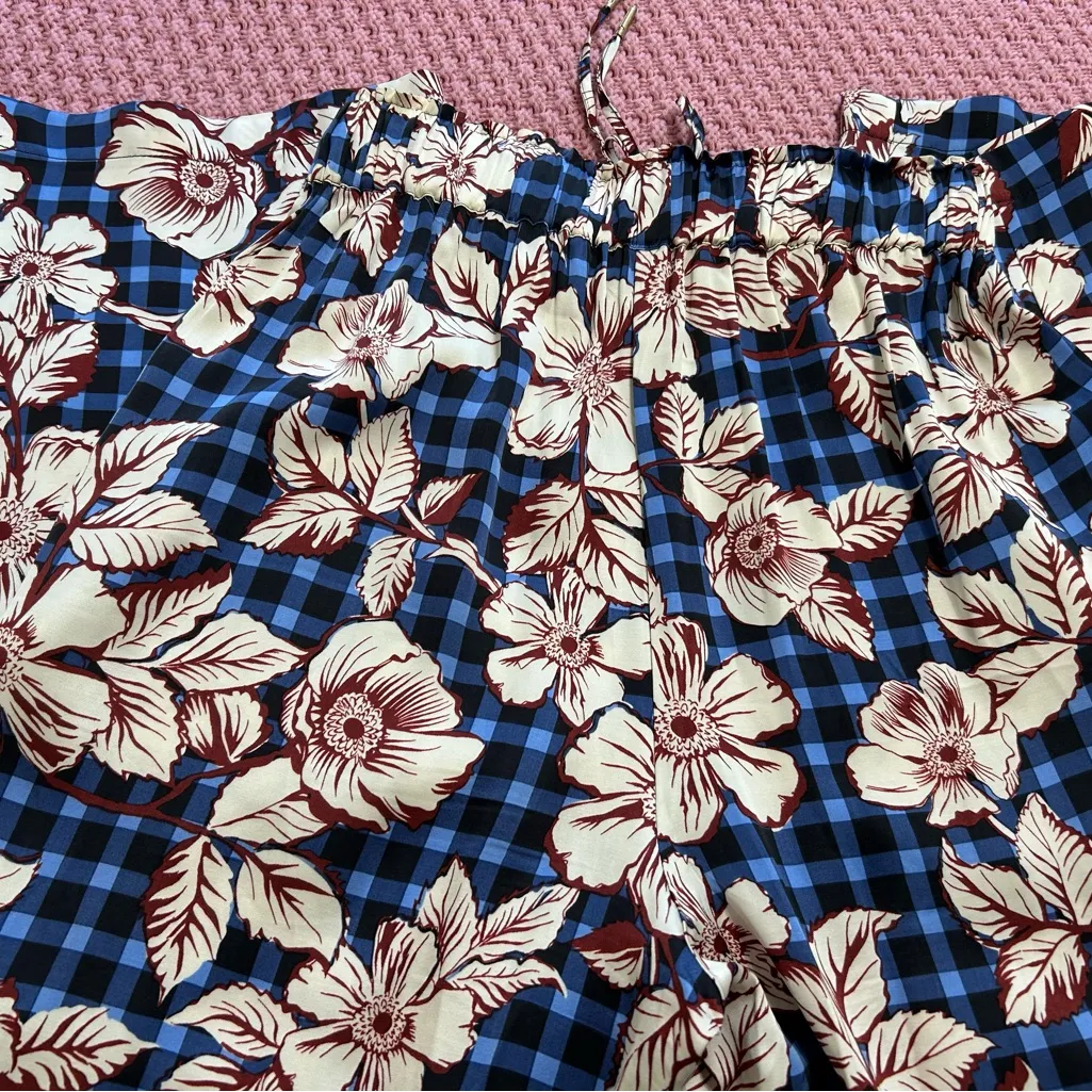 Scotch & Soda Floral women Pants - Blue and Cream. 
Size XS. - Image 9