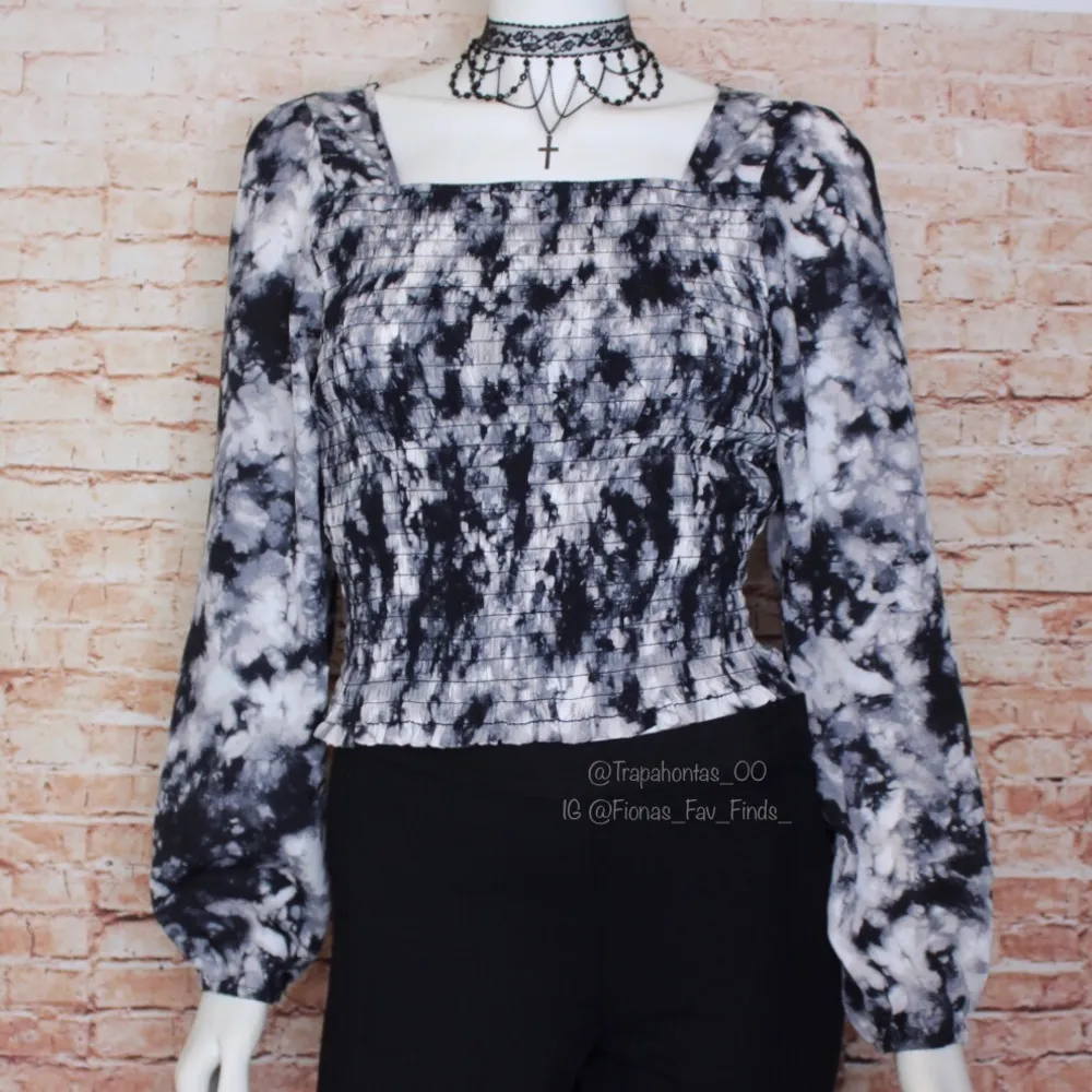 Good Luck Gem | Square Neck L/S Tie Dye - Image 3