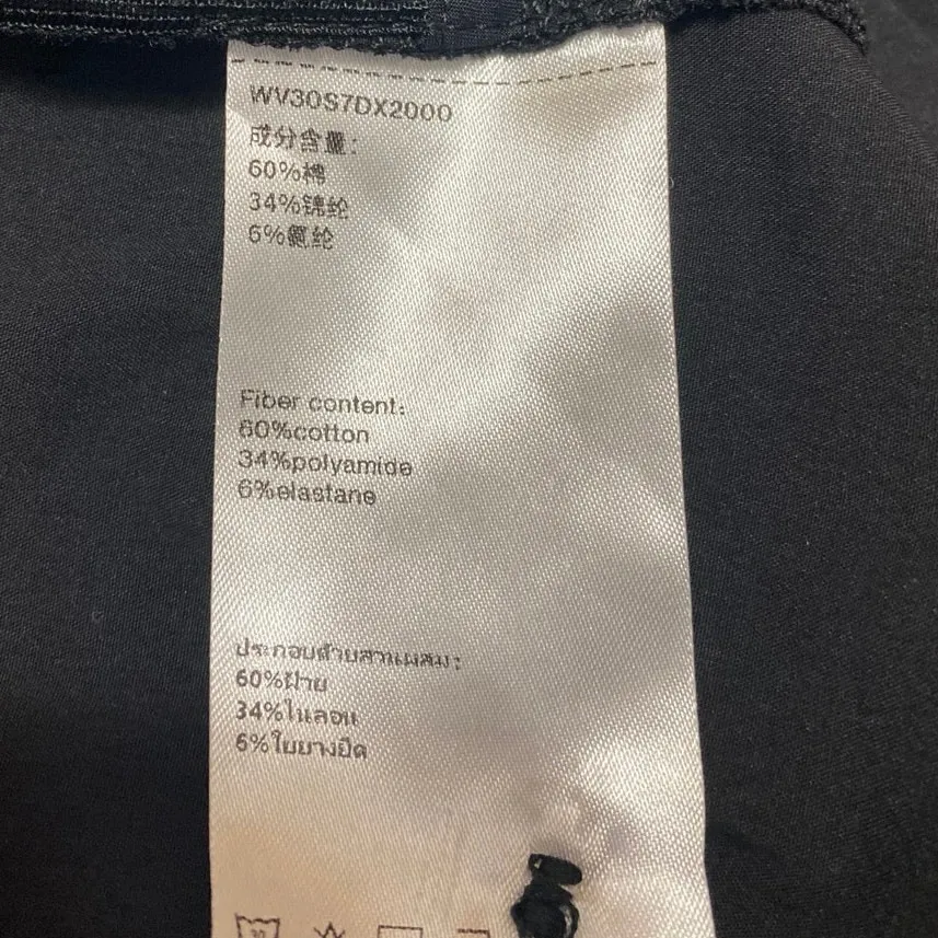 Urban Revivo Black Short Sleeve Cutout Waist Button Up Mini Shirt Dress Size 6 - Image 6