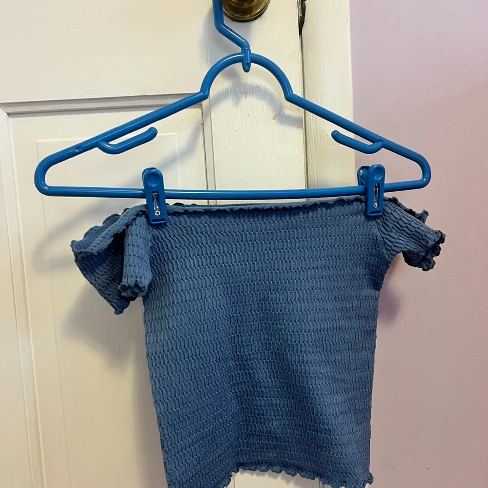 Gray Smocked Women's Top - Image 3