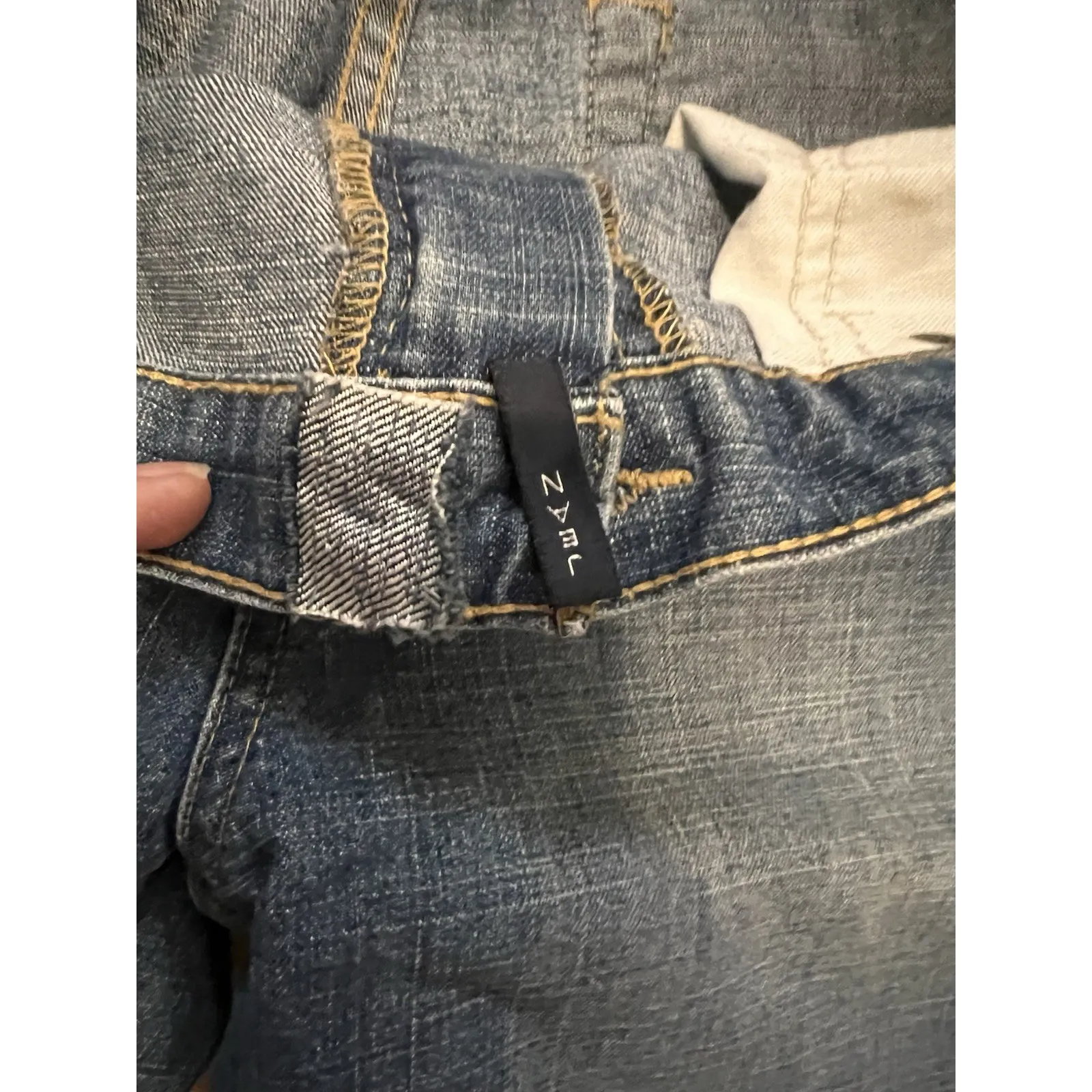 013-001 Nautica‎ Womens Size 8 Straight Leg Denim Blue Jeans Flaw Please Read - Image 4