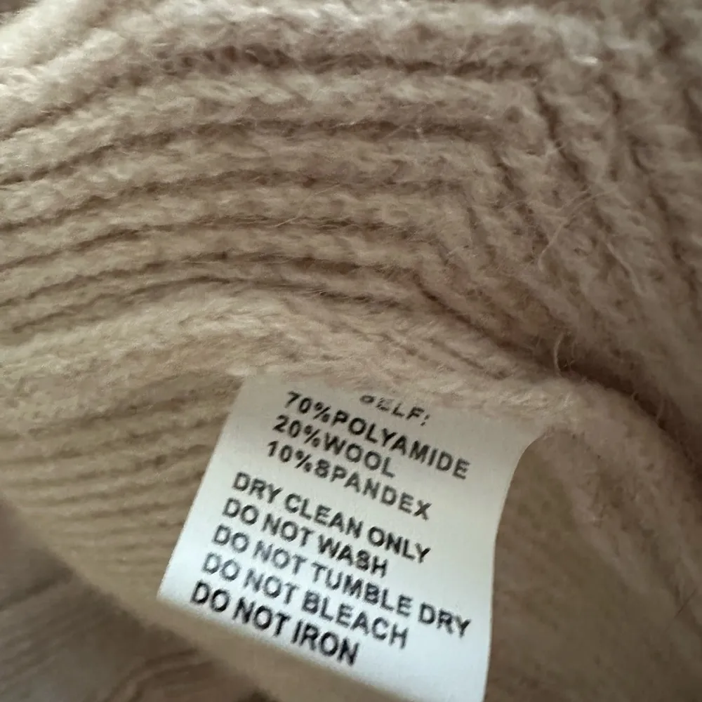 Pinch Women’s Cardigan Open Long Line Zigzag Cream Balloon Sleeve Size S/M - Image 6