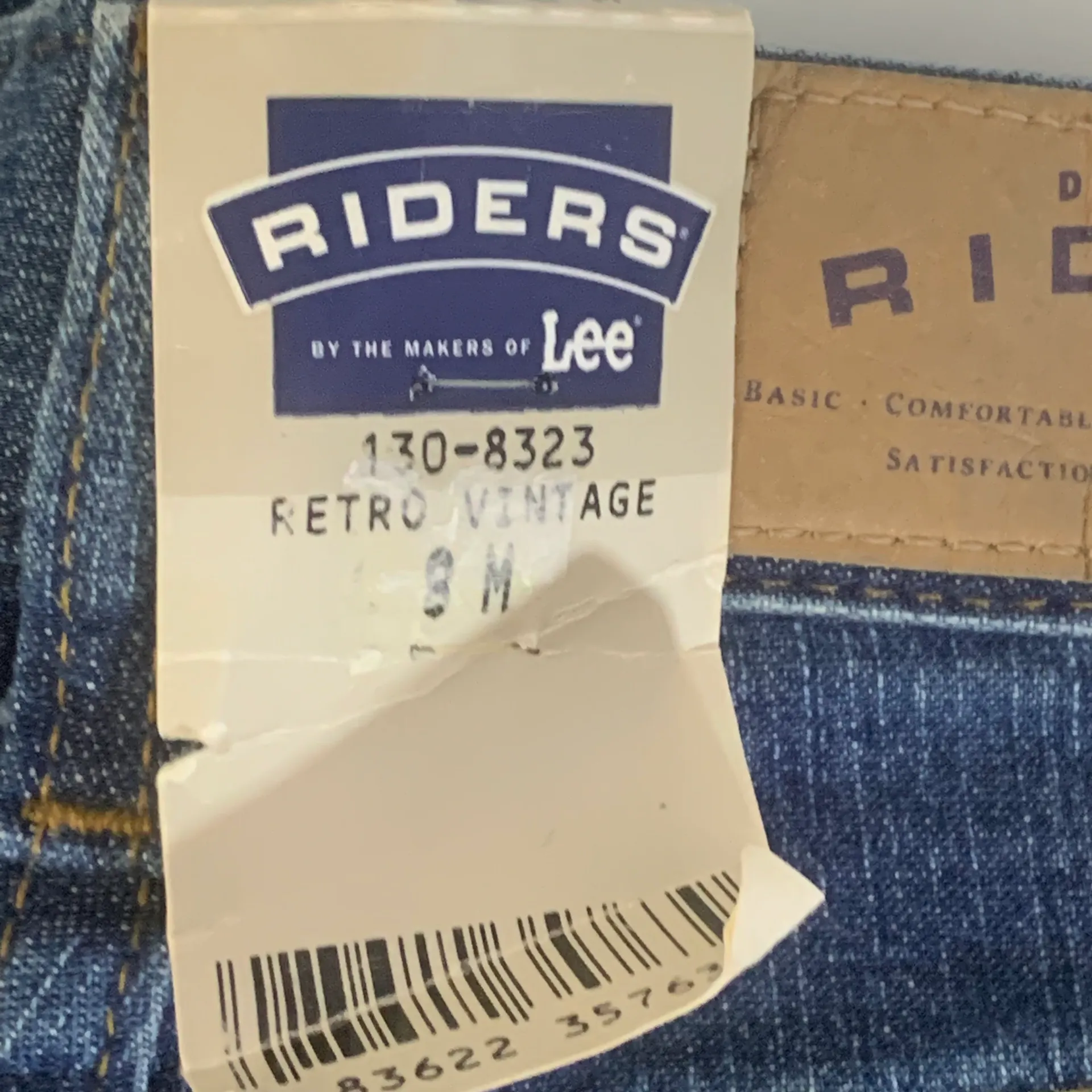 Riders by  Womens Jeans Retro Vintage Mid Rise Straight Leg Stretch Size 8M - Image 4