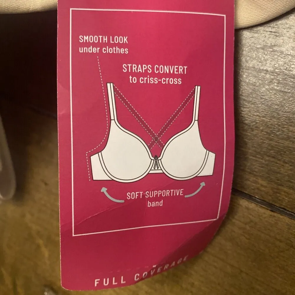 Vanity Fair‎ Body Caress Full Coverage Tan Bra 40DD NEW - Image 7