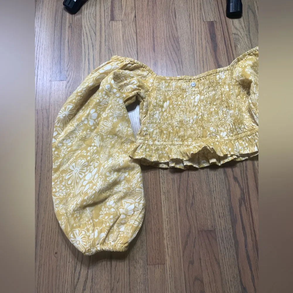 NWT Roxy long sleeve small shirt sorrento shores Sauterne floral toss boho - Image 7