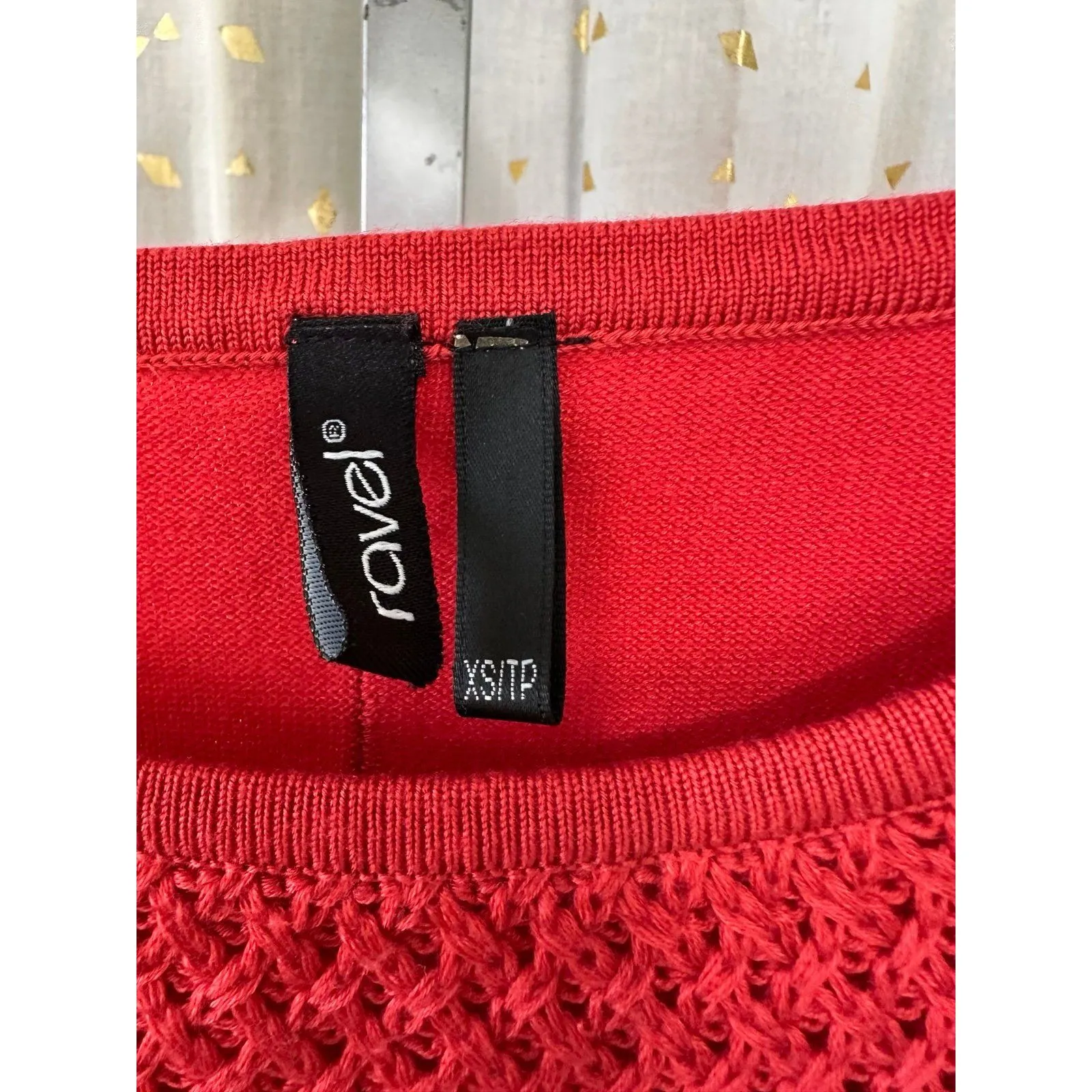 Ravel Women's Mixed Knit Crochet Cross - Image 5