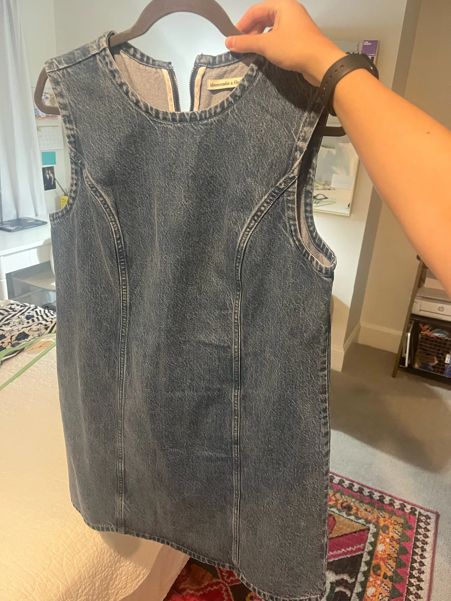 Abercrombie Denim Mini Dress - Image 2