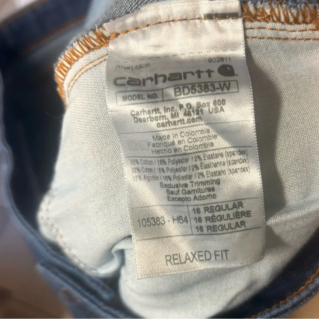 Carhartt Rugged Flex Relaxed Fit Jeans‎ Size 16 - Image 8