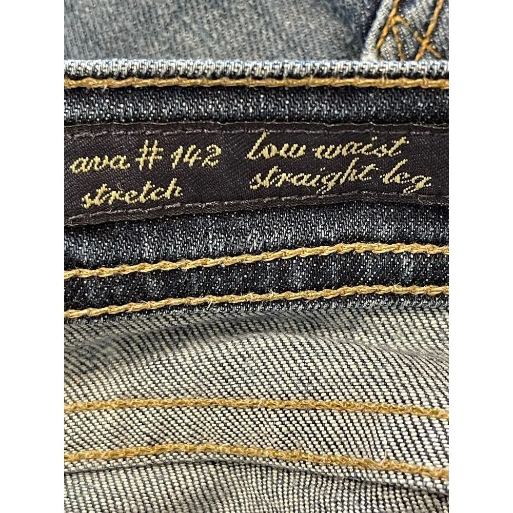 Citizens of Humanity Ava‎ #142 Stretch Low Waist Straight Leg Blue Jeans Size 30 - Image 8