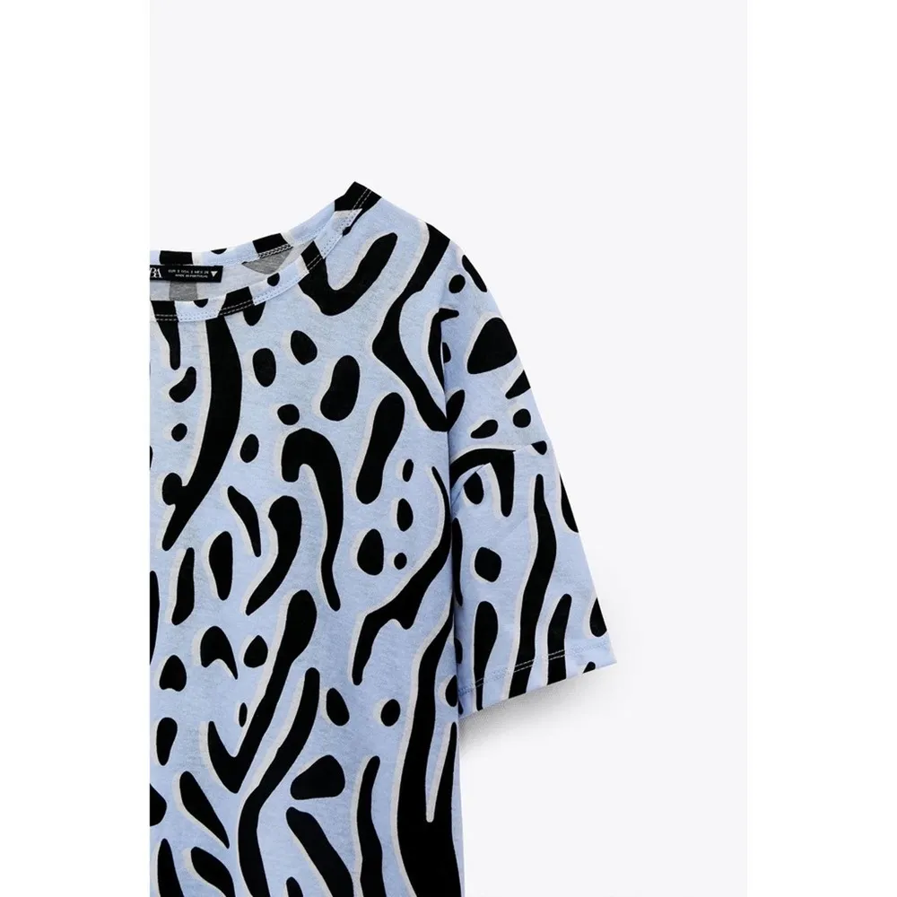 Zara Printed Boxy T-Shirt - Image 4