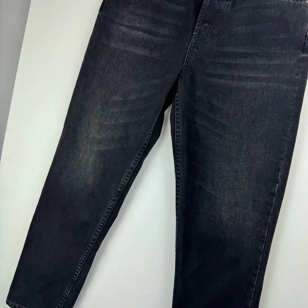 Boyish Jeans The Tommy Straight Leg Sz 25 Black Stone Wash Button Fly Crop - Image 8