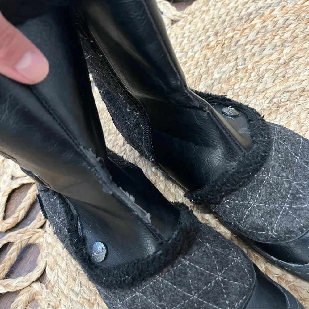 JBU by Jambu Iceberg Cold Weather Boots Black Faux Fur Trim Size 8.5 - Image 6