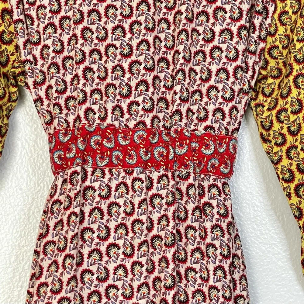 CAbi Style 5664 Poet Jacket Boho Patchwork Multicolor Kimono Cardigan Size Small - Image 11