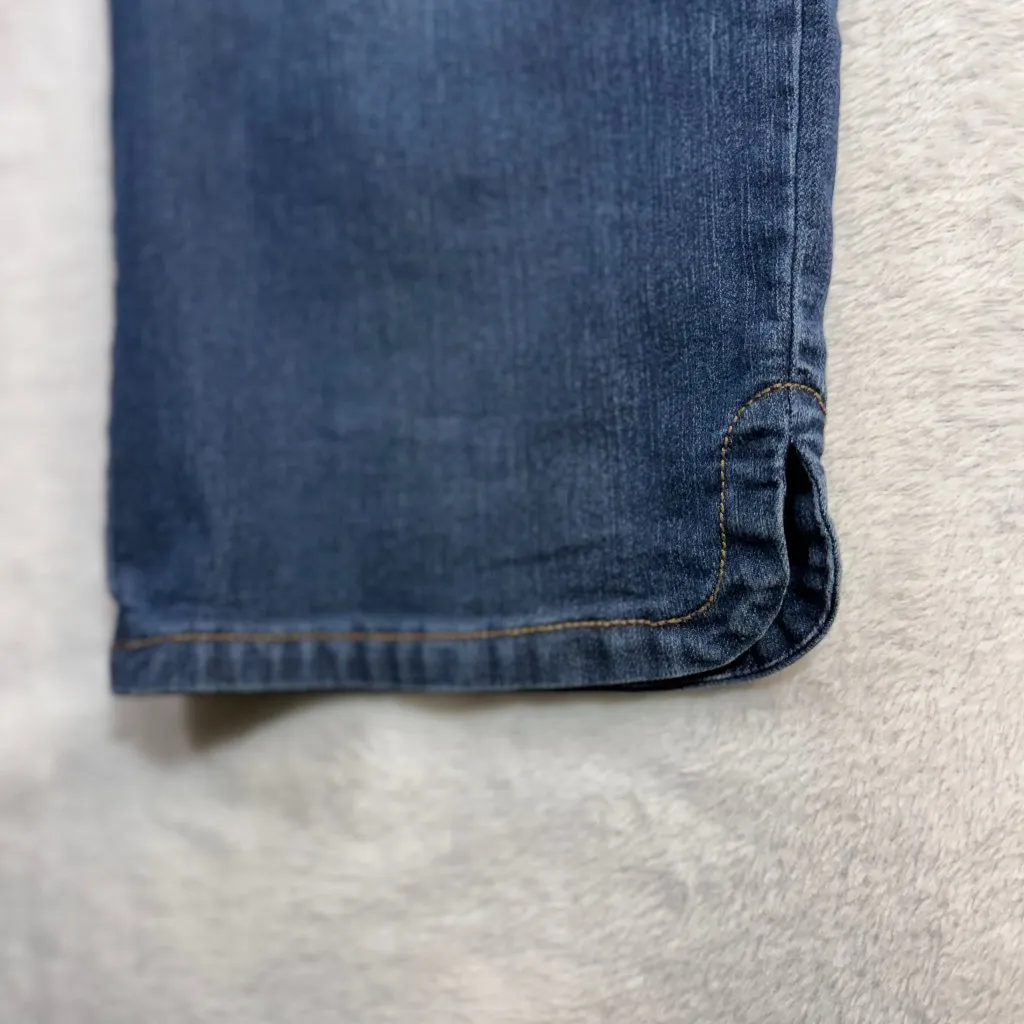 NYDJ 14 36X20 Ariel Crop Capri Jean Blue Stretchy Comfort Fit Minimalist Classic - Image 2