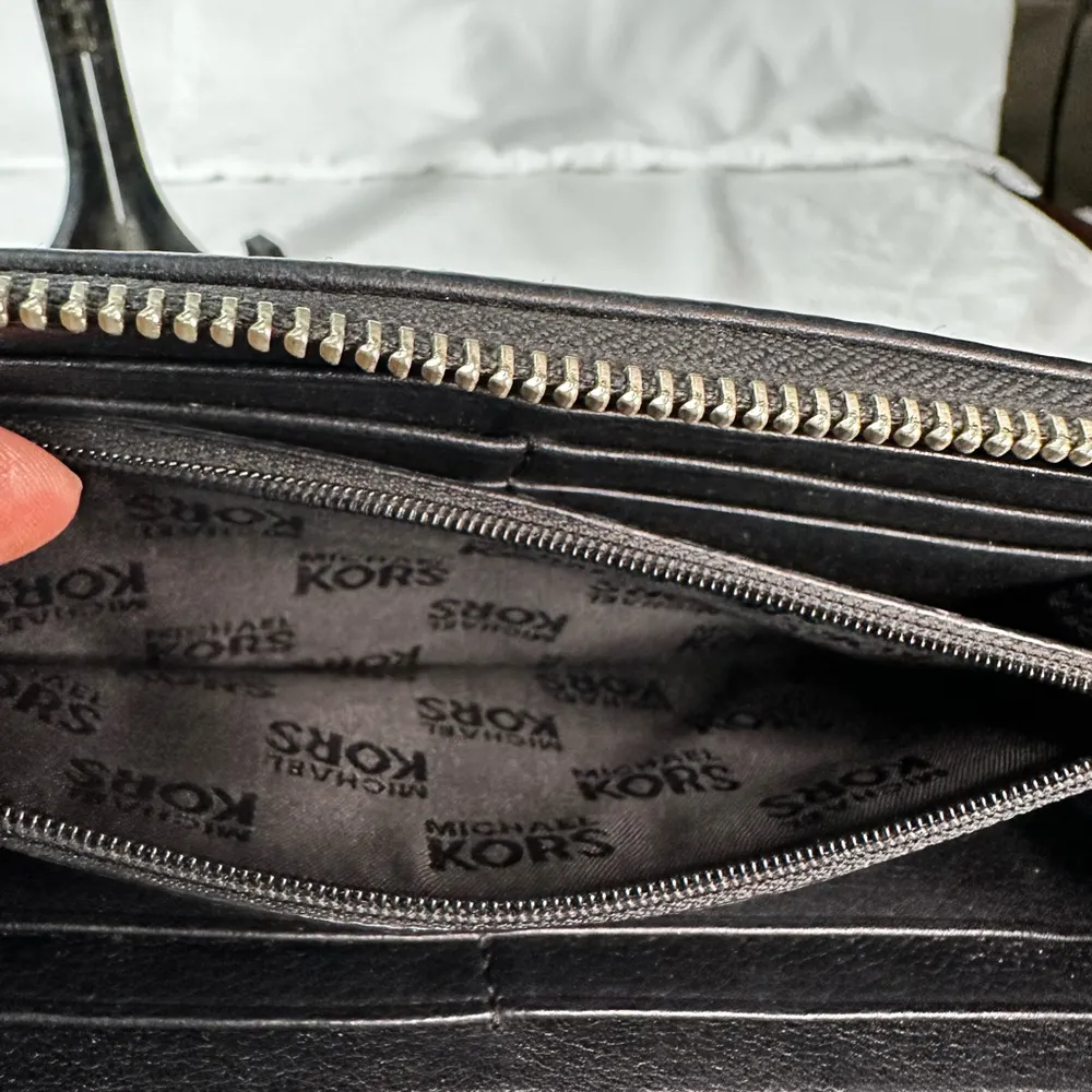 Michael Kors Saffiano Leather Continental Zip Wallet - Image 5