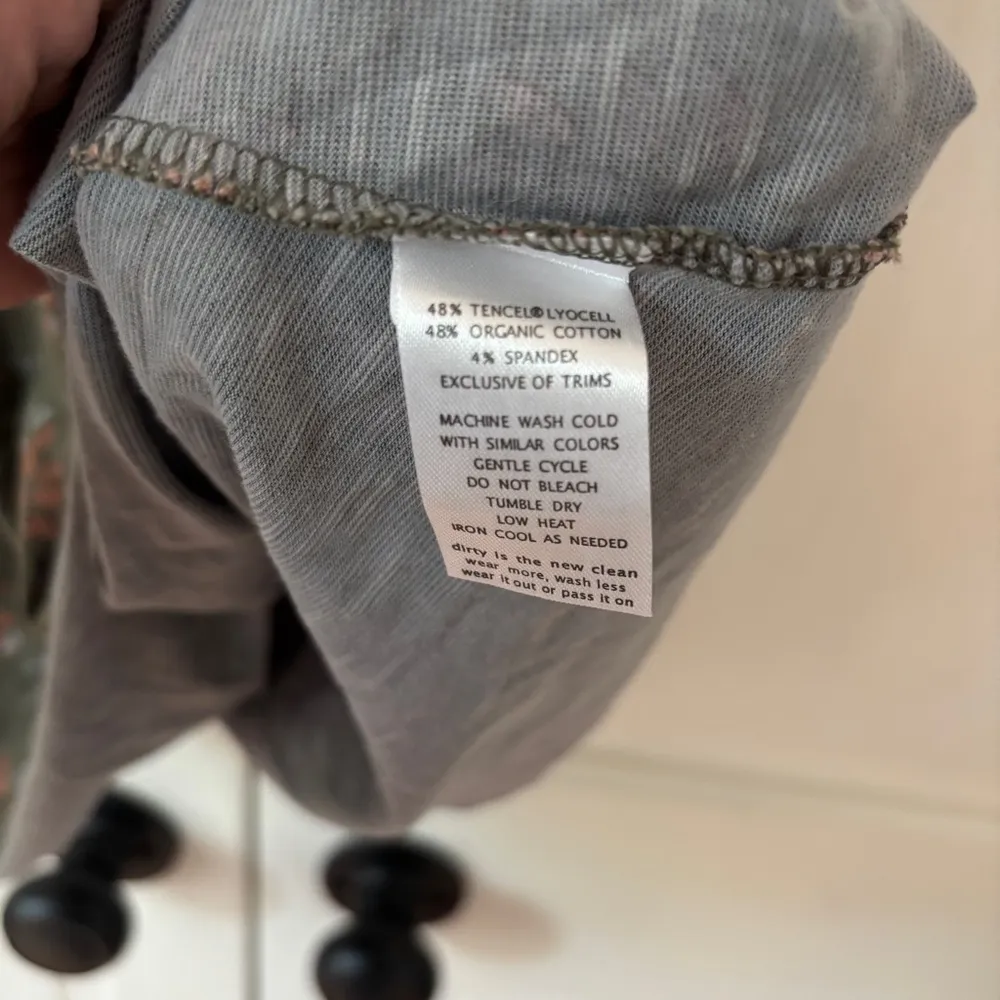 Toad & Co Capellini Dress Dusty Olive Green Found Forest Print Size Small Floral - Image 7