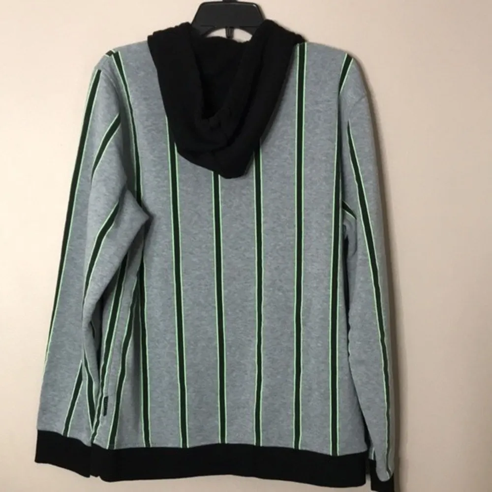 Brooklyn cloth keep hustling striped pullover hoodie sweatshirt size large - Image 10