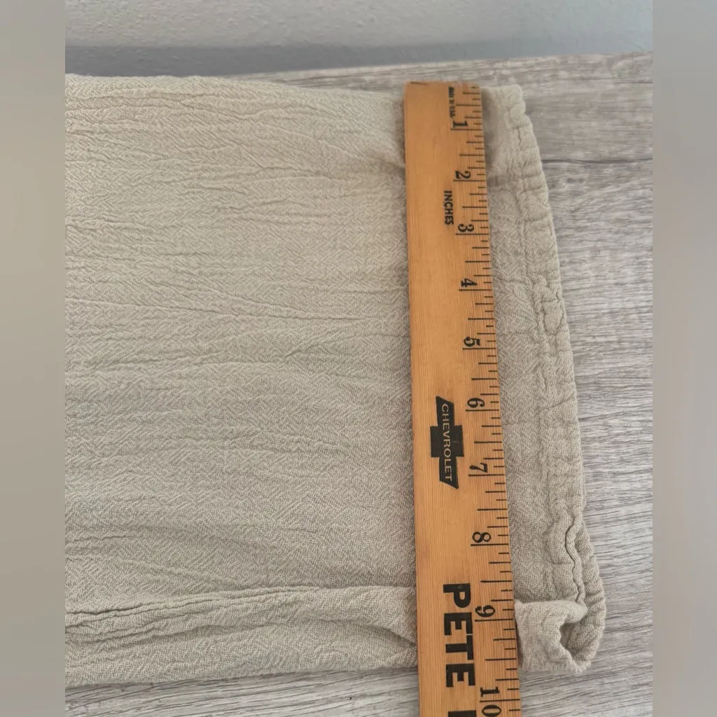 Oh My Gauze Cropped Pants Lightweight Casual Pull On Relaxed Size 2 US L / XL Size L - Image 4